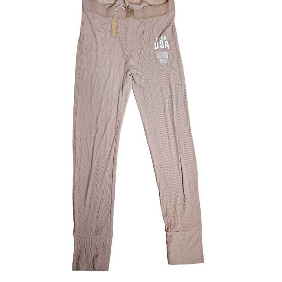 NEW WITH TAGS SKIMS Team USA Ribbed Ankle Leggings SZ L IN SIENNA SOLD OUT ONLIN - Picture 2 of 9